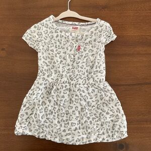 139 Levi's Gray Leopard Print Kids Dress